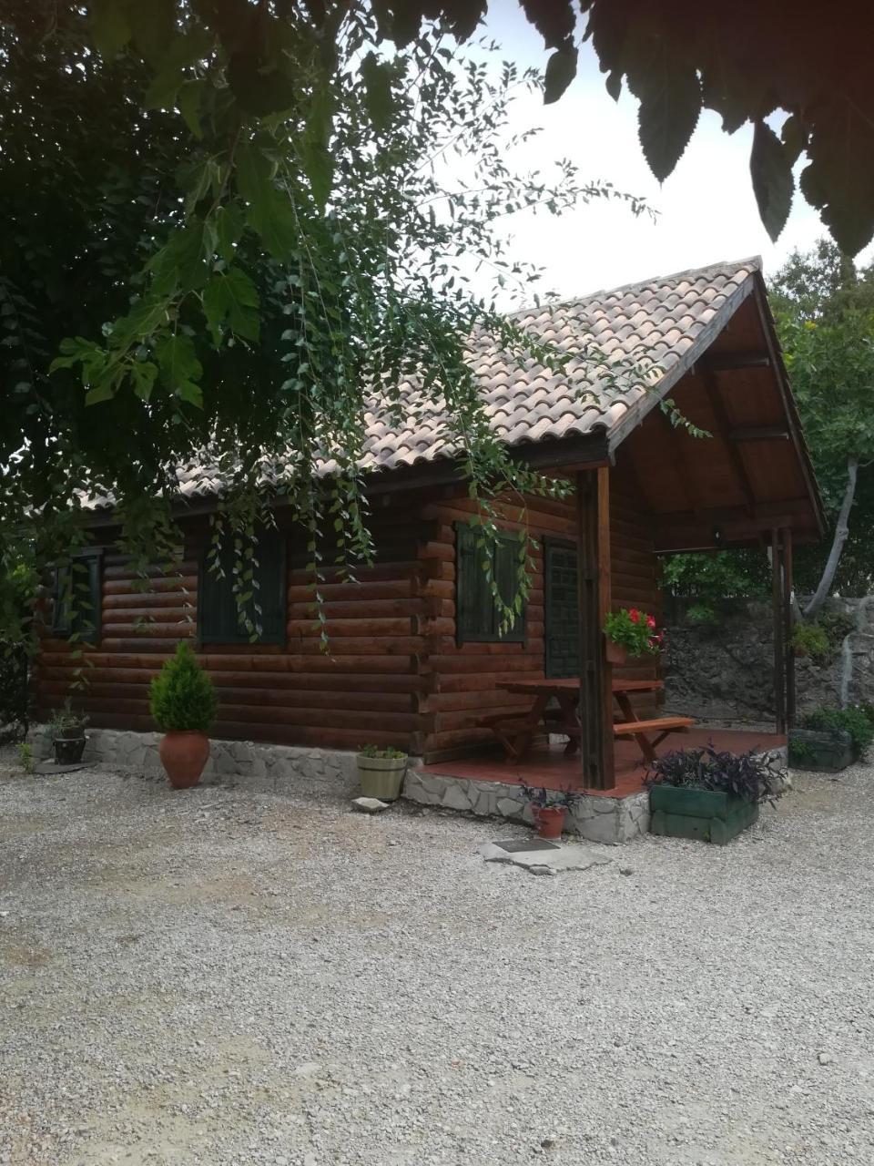 Cabana De Madera La Encina Burunchel Bagian luar foto